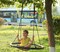 Round Net Tree Swing with Hanging Ropes
